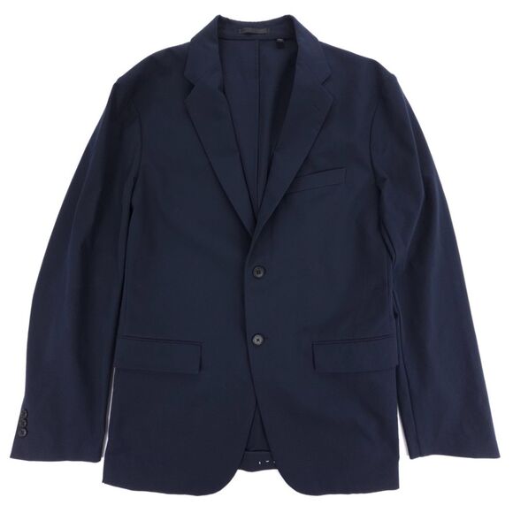 NEW Uniqlo AirSense Jacket Light Two Button Blazer Suit Navy Large Old Money - Picture 1 of 9